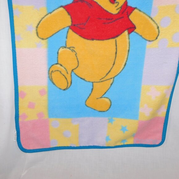 VTG Nemcor Disney Winnie the Pooh Pastel Acrylic Fleece Blanket 28" x 44" Child - Picture 4 of 9